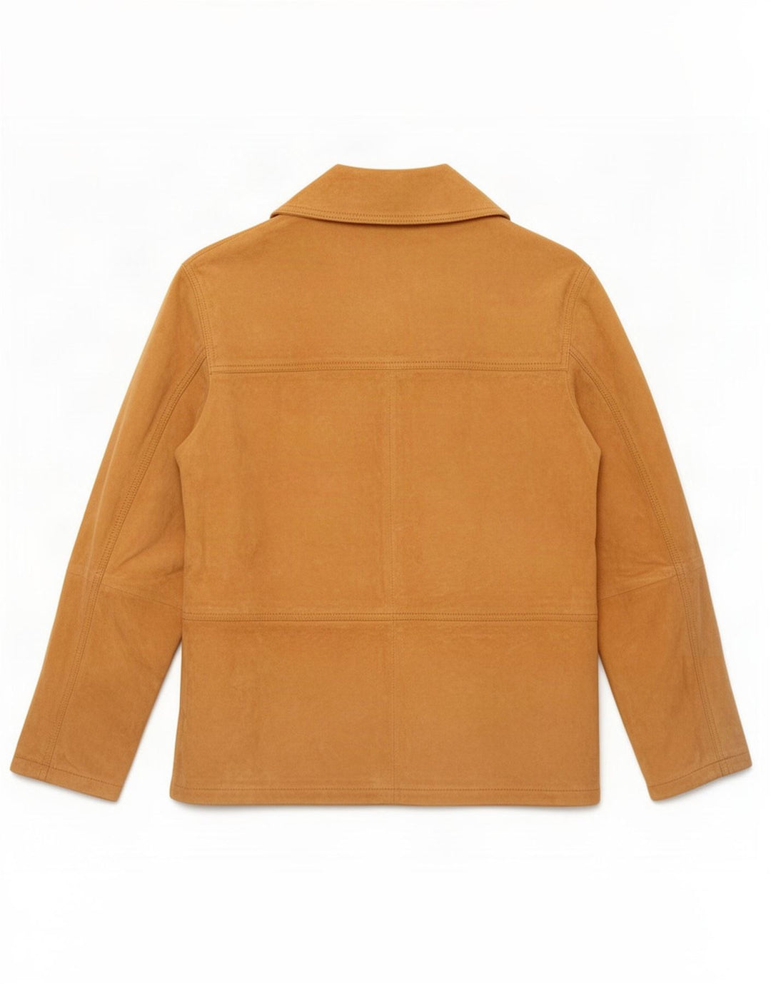 Jaqueta feminina vintage de camurça IT 46 grande couro marrom