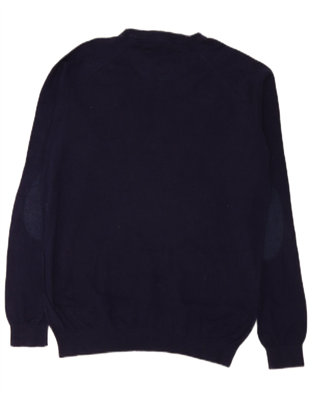 Zara Suéter masculino com gola canoa grande azul marinho