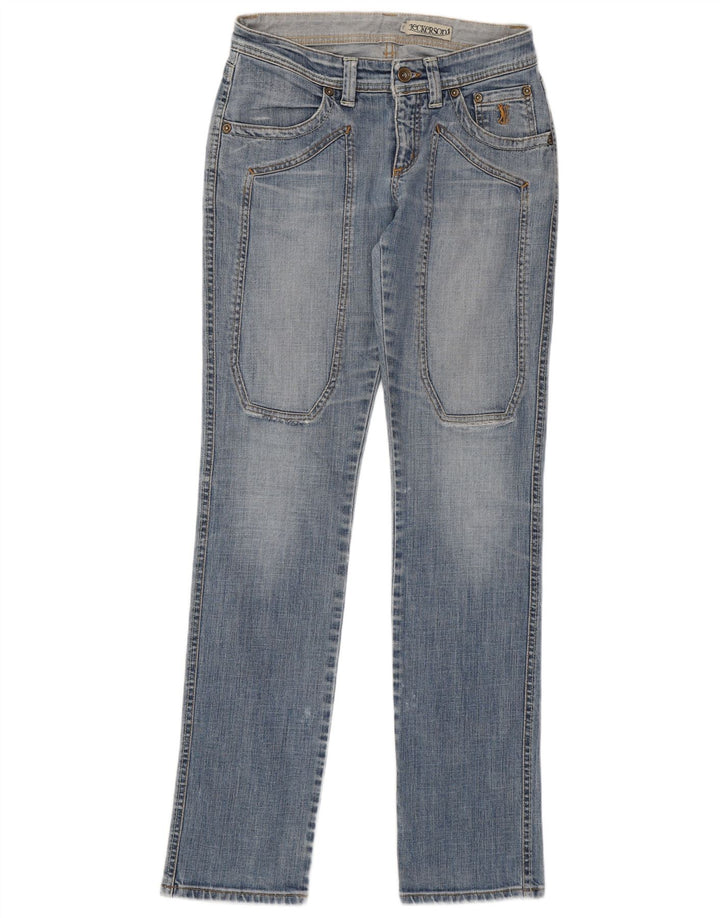 Jeans retos femininos JECKERSON W27 L34 azul