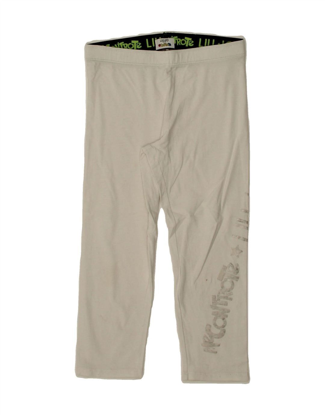 LIU JO Girls Graphic Tracksuit Trousers 11-12 Years  Off White Cotton Vintage Liu Jo and Second-Hand Liu Jo from Messina Hembry 