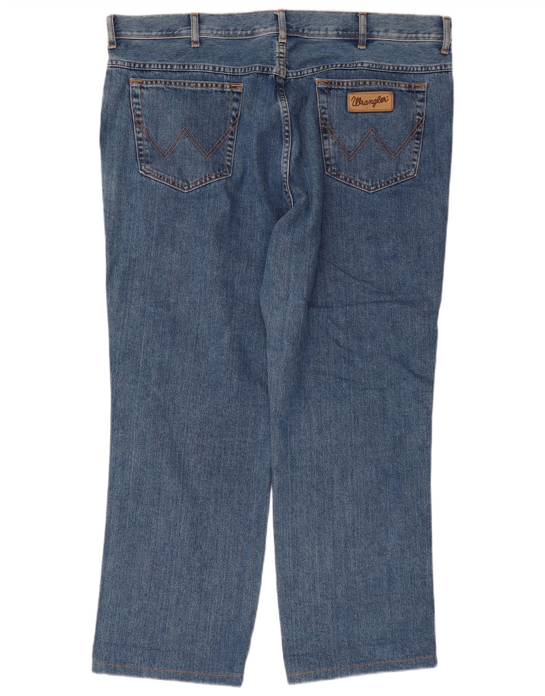 Wrangler Masculino Texas Straight Jeans W42 L28 Azul Algodão