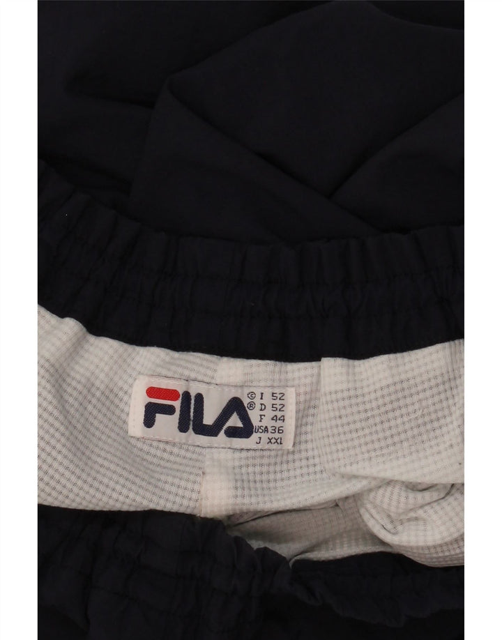 Calça de treino masculina Fila Joggers IT 52 grande azul marinho