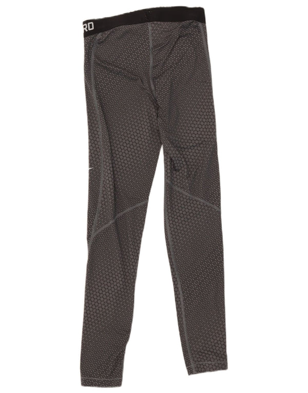 Leggings Nike Dri Fit Graphic UK 8 Pequenas Cinza Geométrica Poliéster
