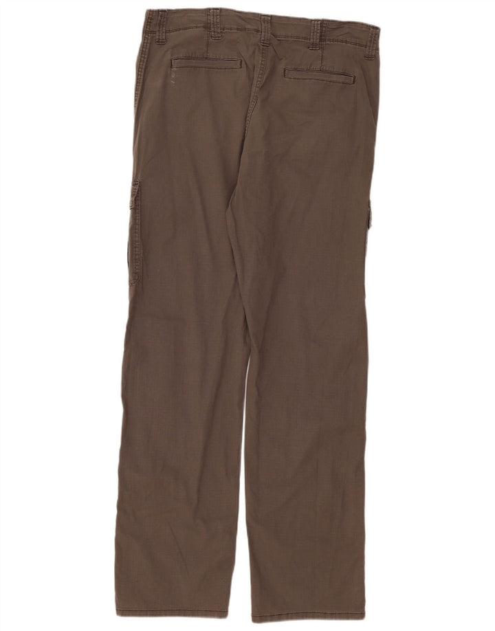Calça Wrangler masculina reta cargo W34 L34 algodão cinza