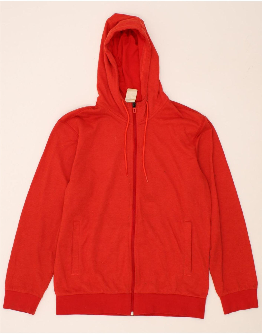 ADIDAS Mens Climalite Zip Hoodie Sweater Medium Red Cotton Vintage Adidas and Second-Hand Adidas from Messina Hembry 