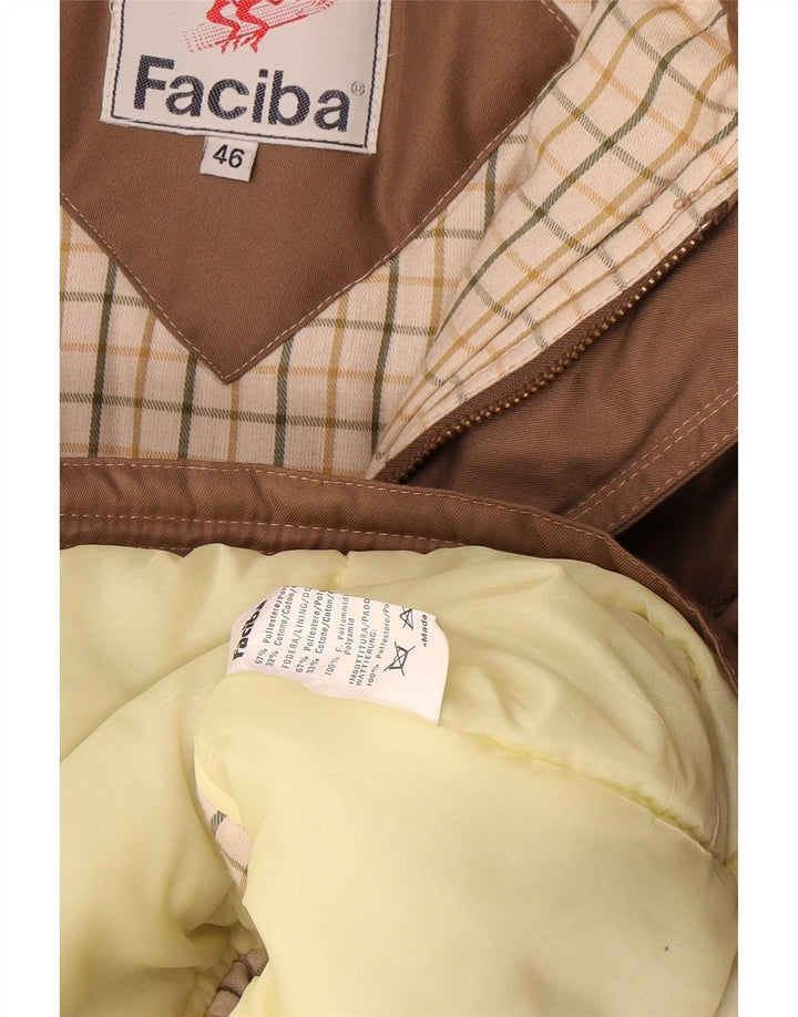 Jaqueta masculina acolchoada Faciba UK 46 3XL poliamida bege