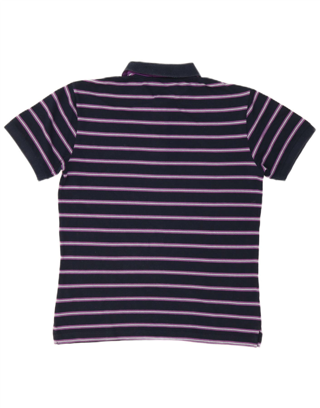 Camisa pólo masculina FRED PERRY grande algodão listrado azul marinho