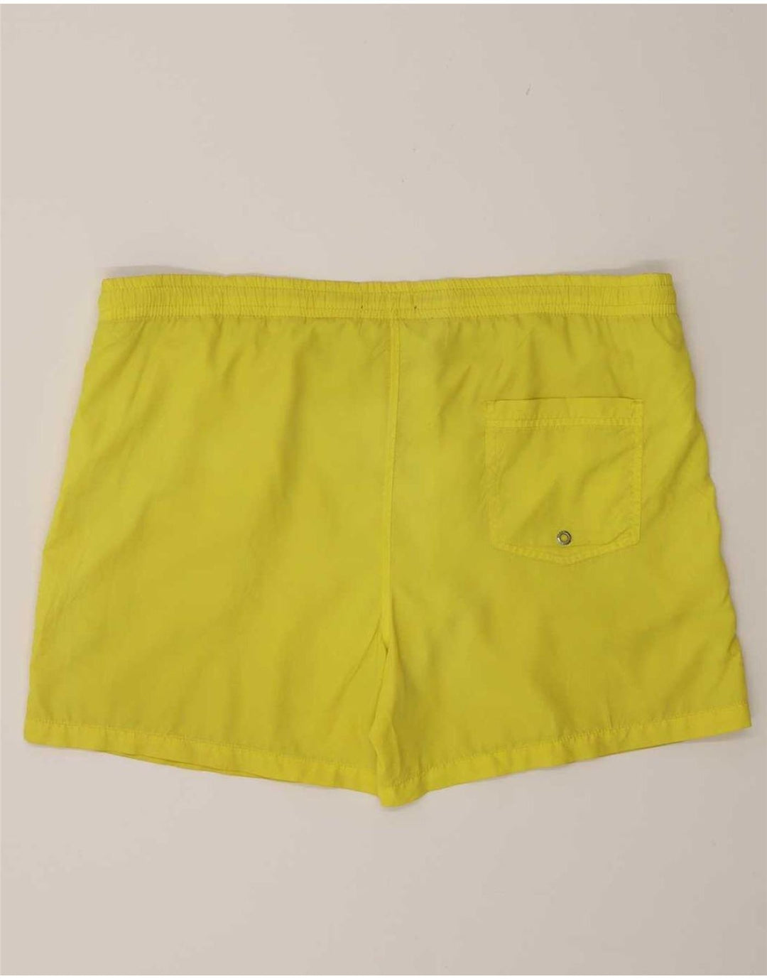 Zara Shorts de banho masculino grande poliéster amarelo