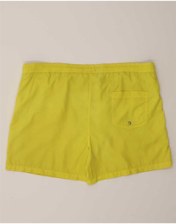 Zara Shorts de banho masculino grande poliéster amarelo
