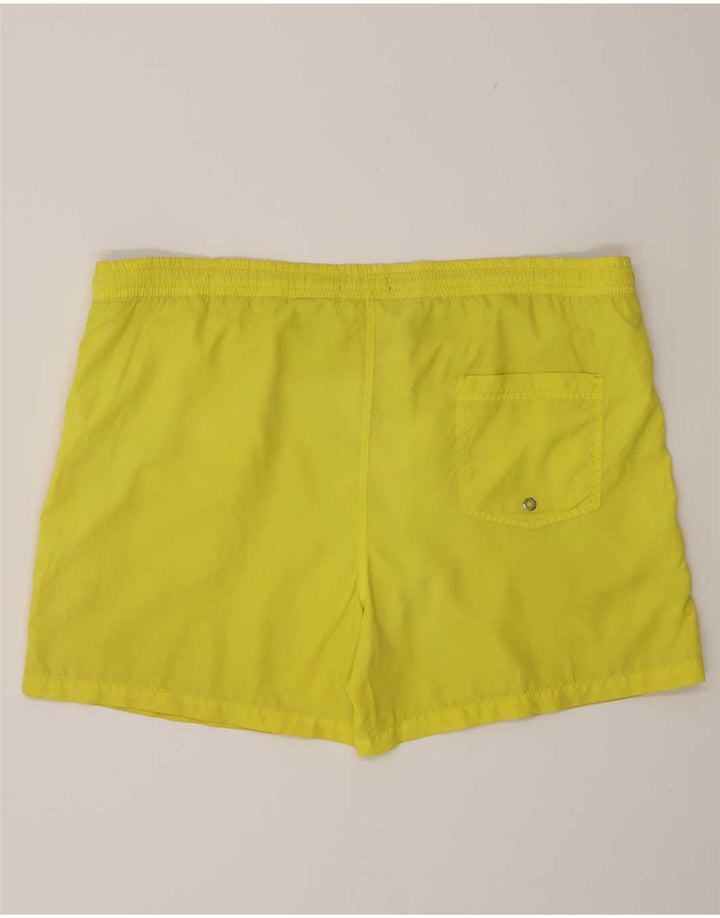 Zara Shorts de banho masculino grande poliéster amarelo