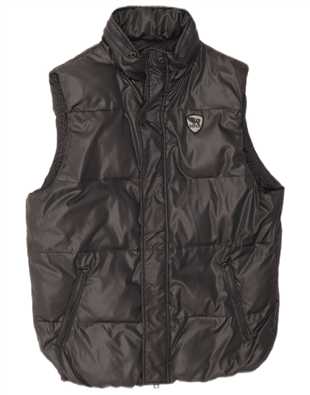 Rifle Mens acolchoado Gilet UK 40 grande poliéster preto