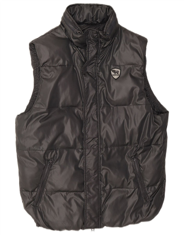 Rifle Mens acolchoado Gilet UK 40 grande poliéster preto