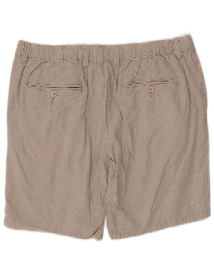 Shorts Chino masculino Marks & Spencer W36 grande algodão cinza