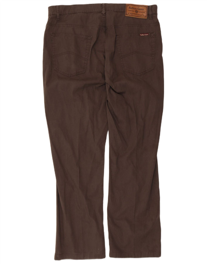 Marlboro Classics Masculino Calça Casual Reta W38 L30 Marrom