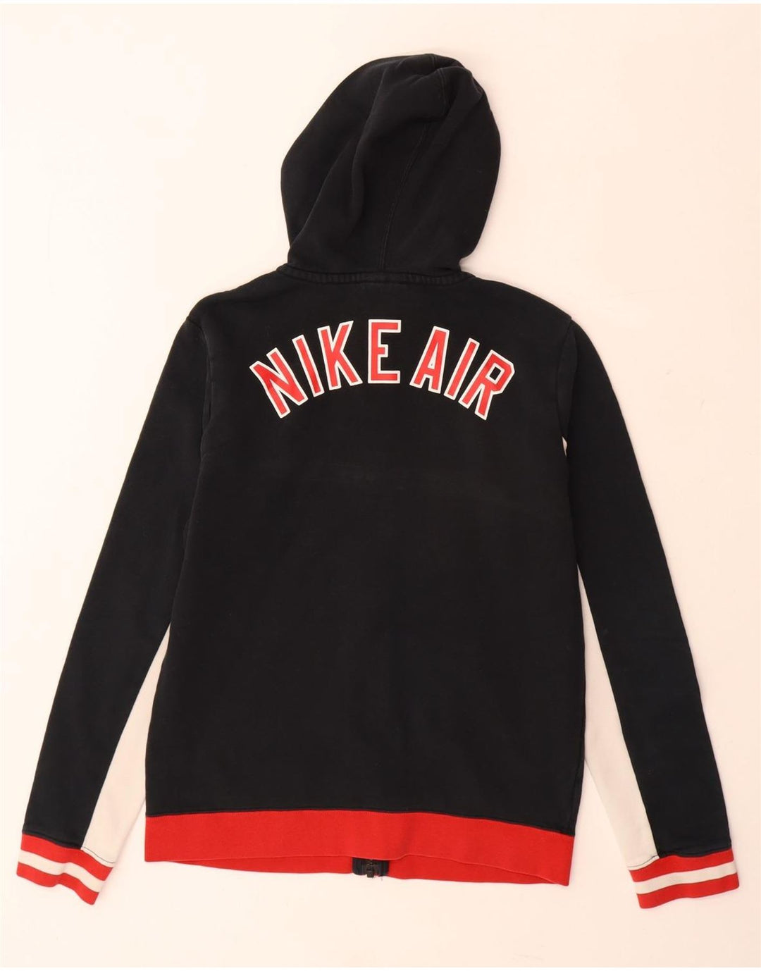 Suéter NIKE Boys Graphic Zip com capuz 13-14 anos XL preto colorblock