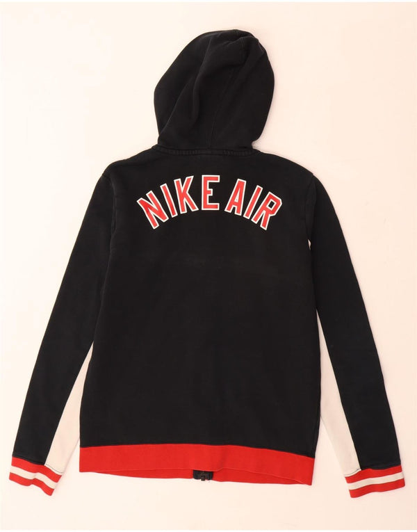 Suéter NIKE Boys Graphic Zip com capuz 13-14 anos XL preto colorblock
