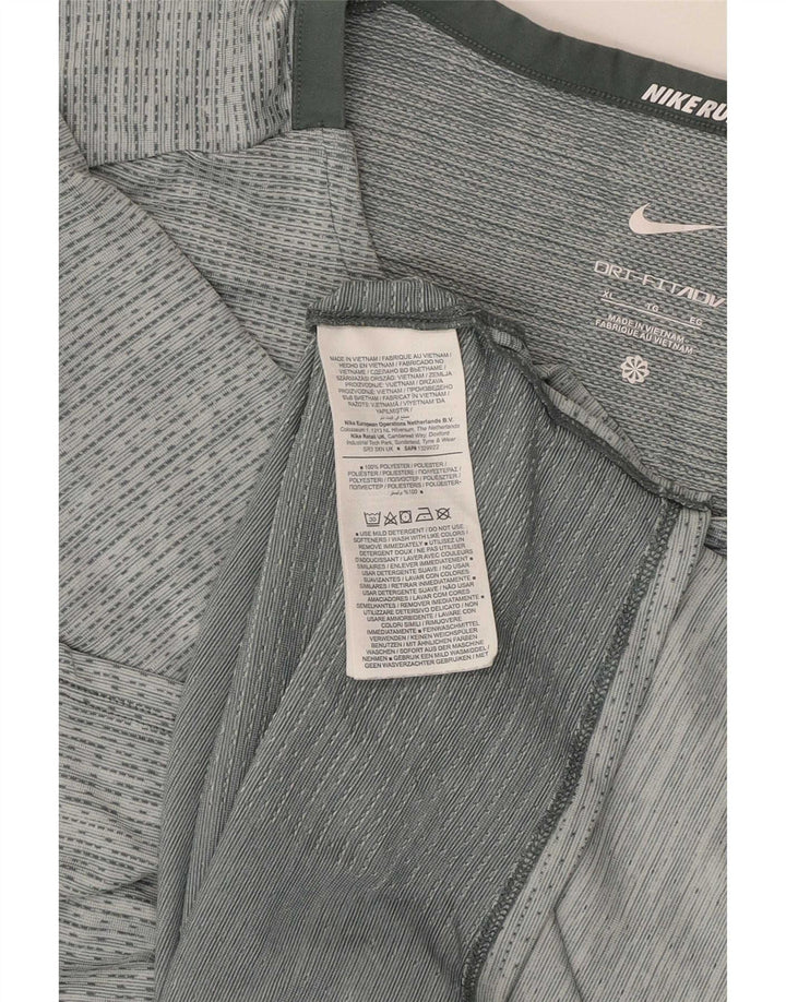Camiseta Nike Feminina Dri Fit Running Top UK 18 XL Cinza Poliéster