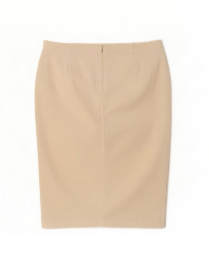 Saia lápis feminina Armani IT 44 médio W30 algodão branco
