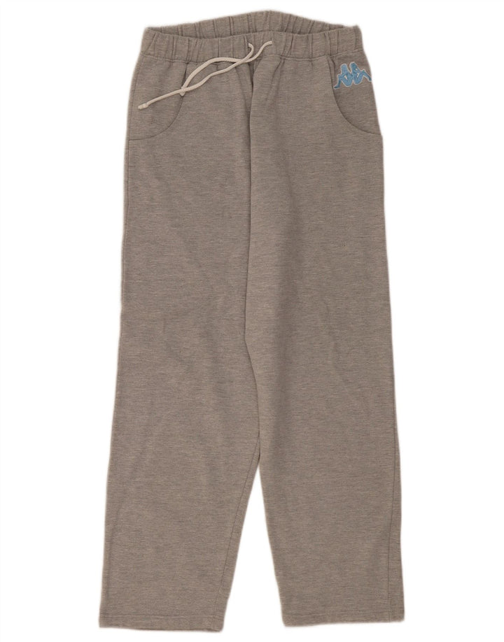 Calça de treino masculina Kappa grande algodão manchado cinza