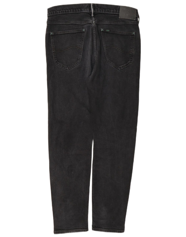 Lee Mens Austin Tapered Jeans W34 L32 Algodão Preto