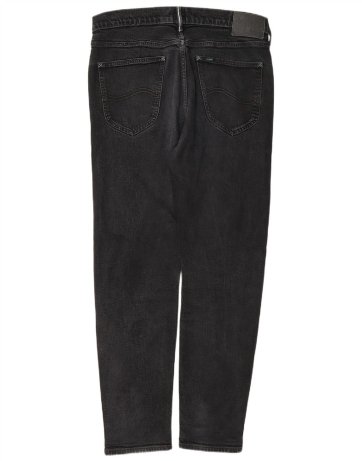 Lee Mens Austin Tapered Jeans W34 L32 Algodão Preto