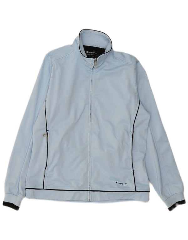 Jaqueta feminina Champion Easy Fit para treino UK 14 poliéster azul médio