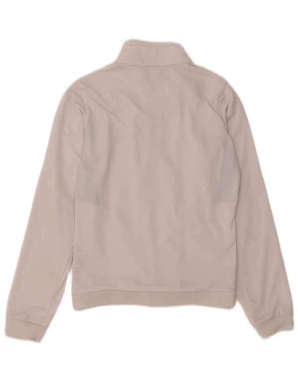 Reebok Womens Tracksuit Top Jacket UK 12 Médio Branco Colourblock Poliéster