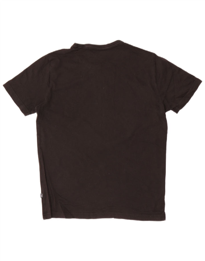 Puma Mens Camiseta Top Pequeno Algodão Preto