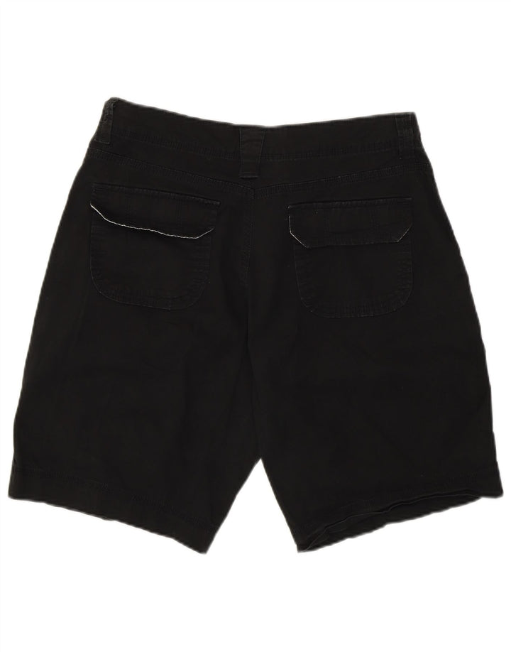 Lee Womens Natural Fit Chino Shorts EUA 12 Grande W34 Algodão Preto