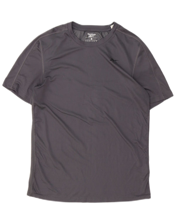 Reebok Mens T-Shirt Top Pequeno Cinza