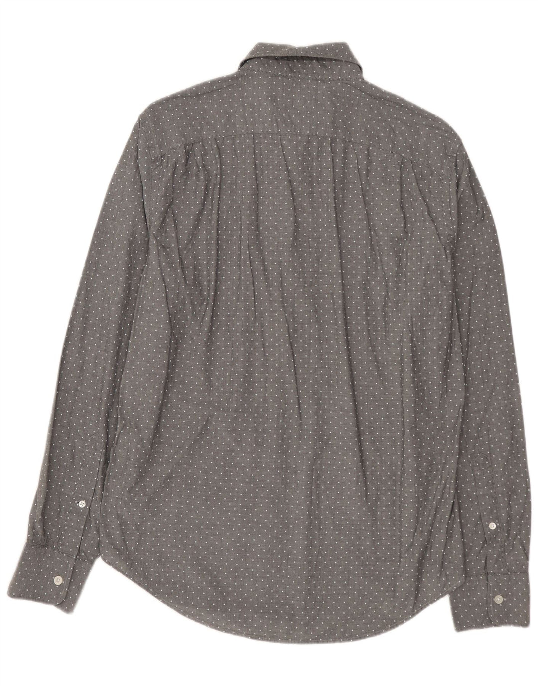 Camisa masculina slim fit BONOBOS algodão manchado cinza médio