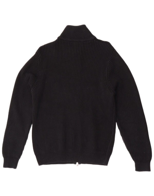 Suéter cardigã masculino Fred Perry algodão preto médio