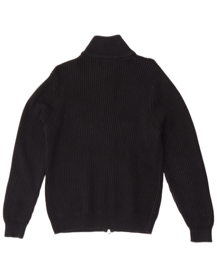 Suéter cardigã masculino Fred Perry algodão preto médio