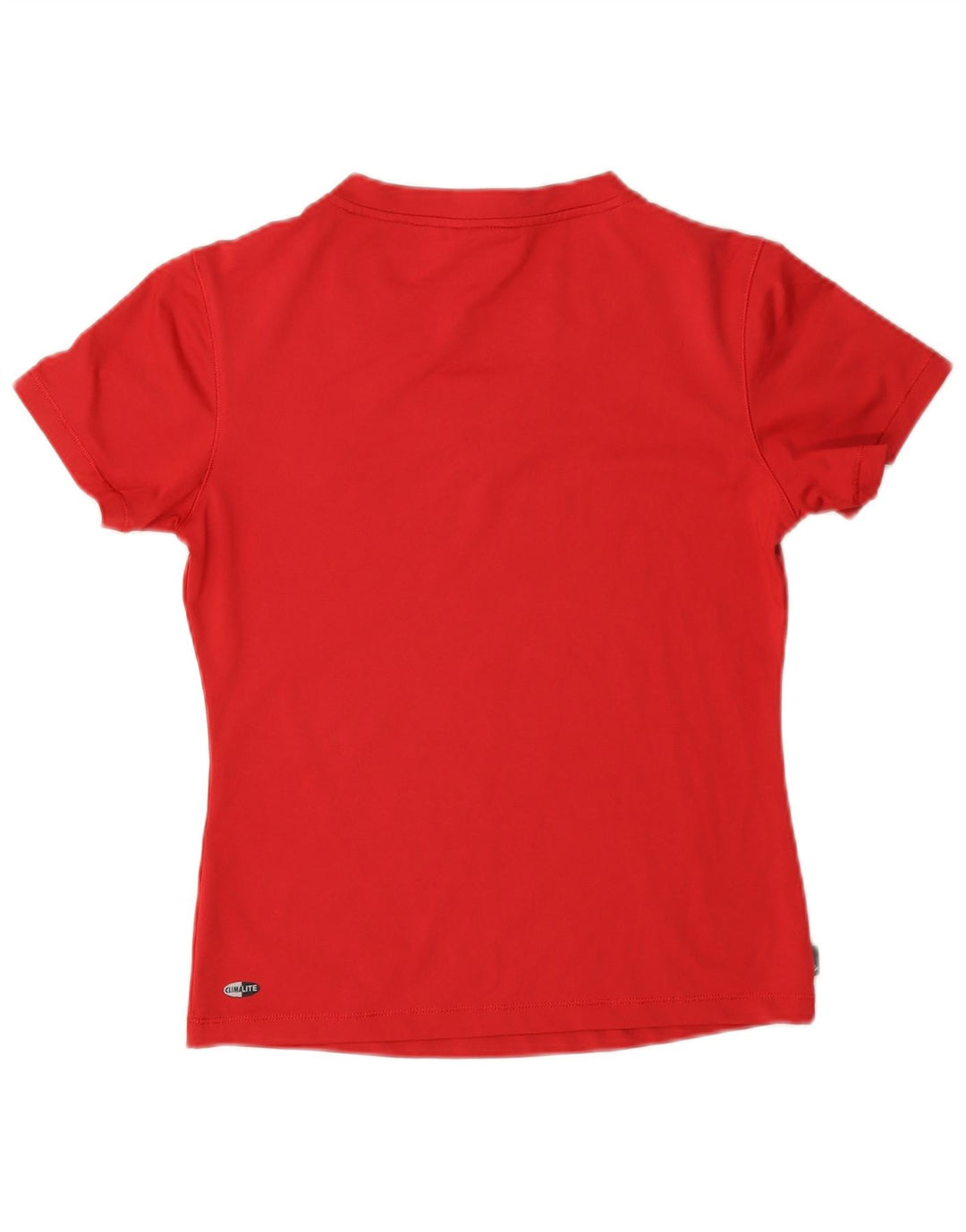 Adidas Womens Clima 365 T-Shirt Top UK 14 Medium Red Poliéster
