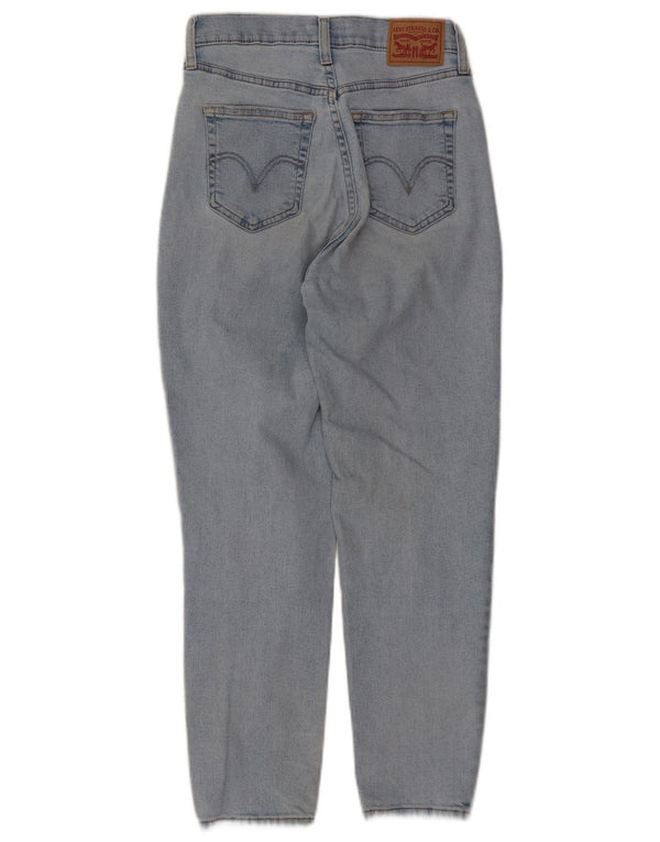 Jeans feminino Levi's Mom Distressed cintura alta W27 L27 algodão azul