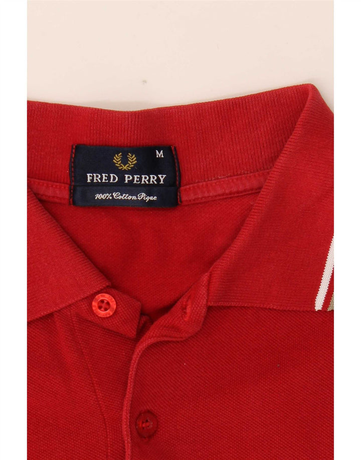 Camisa polo masculina Fred Perry médio algodão vermelho