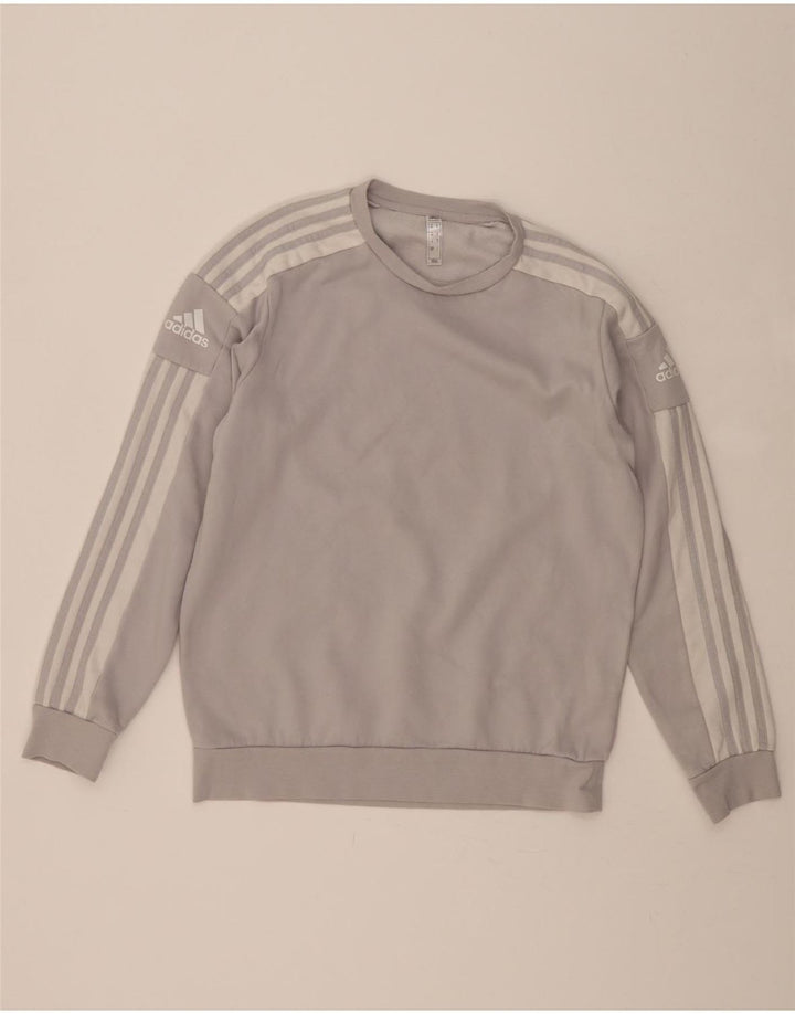 ADIDAS Mens Sweatshirt Jumper Medium Grey Cotton Vintage Adidas and Second-Hand Adidas from Messina Hembry 