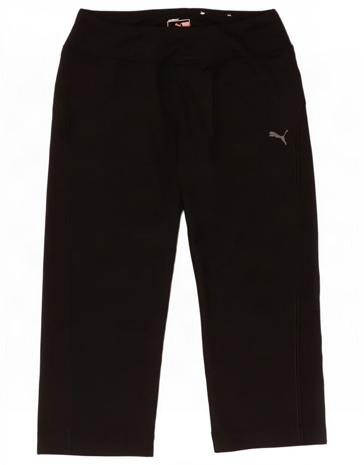 Puma Calça Capri Feminina UK 8 Pequena Preta