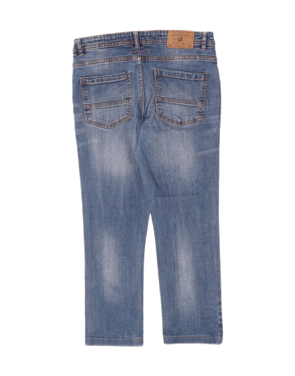 Calça Jeans Feminina Dack's Crop Slim IT 46 Grande W30 L24 Azul Algodão