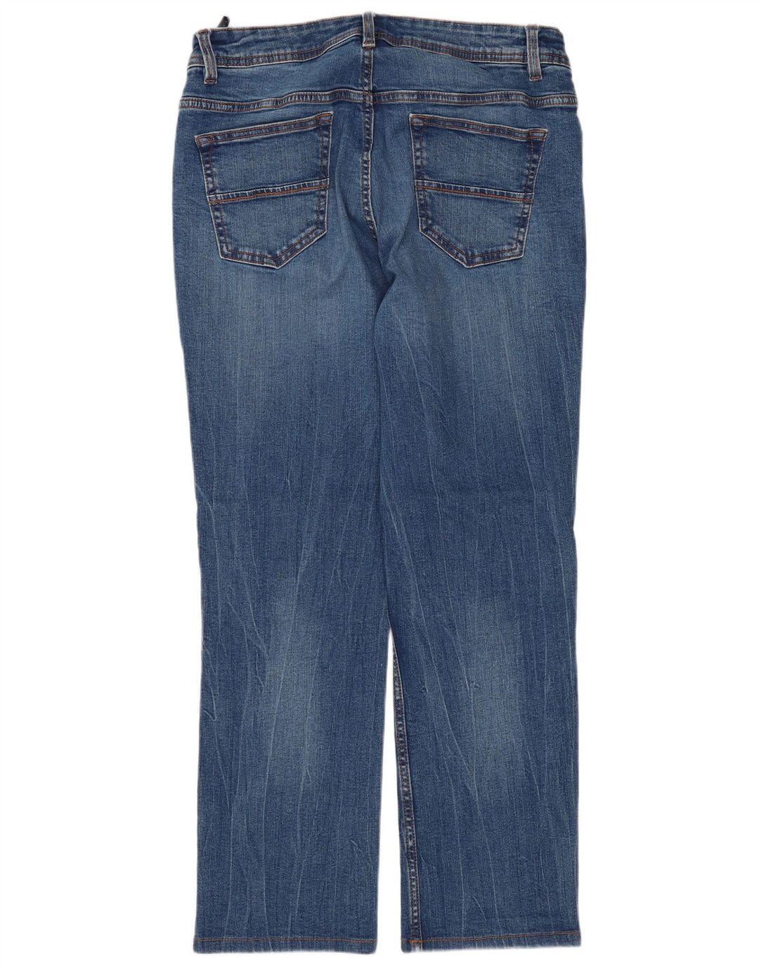 Calça jeans feminina DACK'S cintura média regular reta IT 50 XL W32 L27 azul