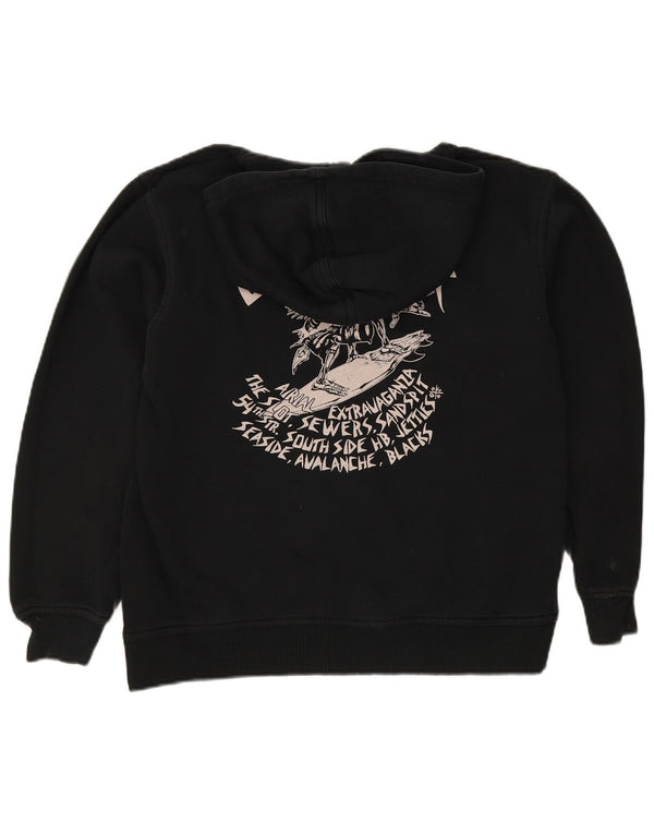 Jumper com capuz gráfico Quiksilver Boys 13-14 anos preto