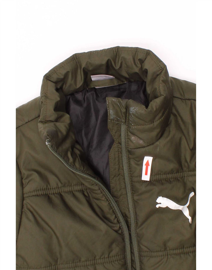 Jaqueta Puma Boys Graphic Acolchoada 5-6 Anos Poliéster Cáqui