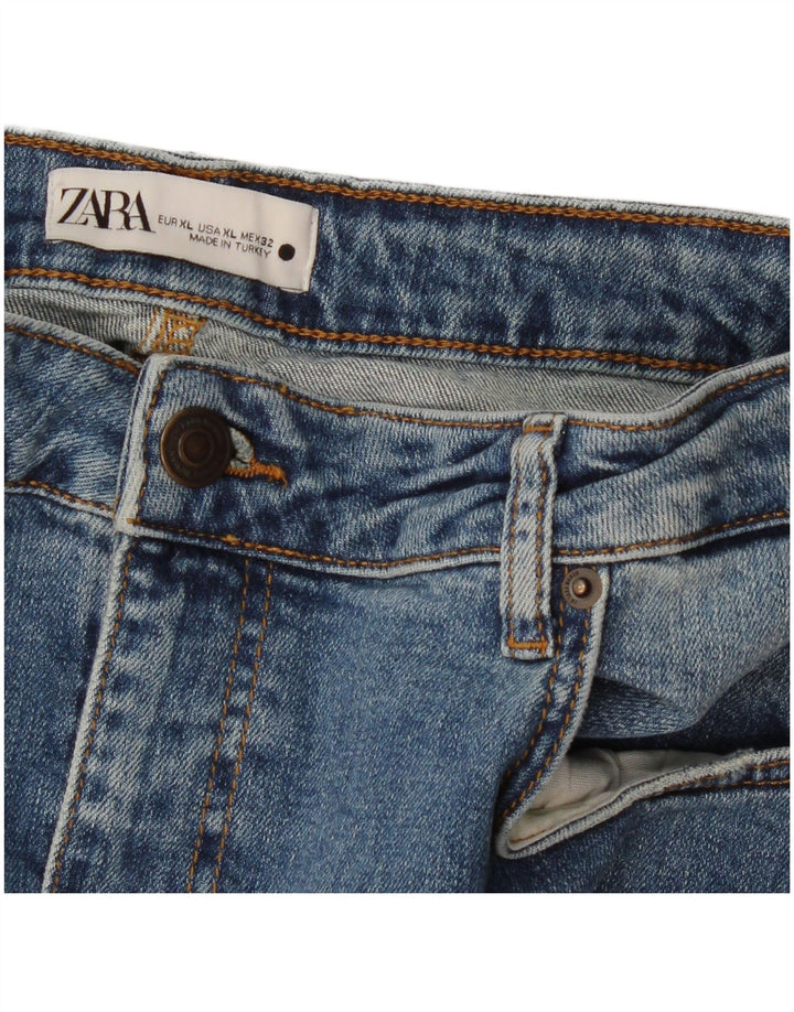 Saia jeans feminina Zara XL W32 azul