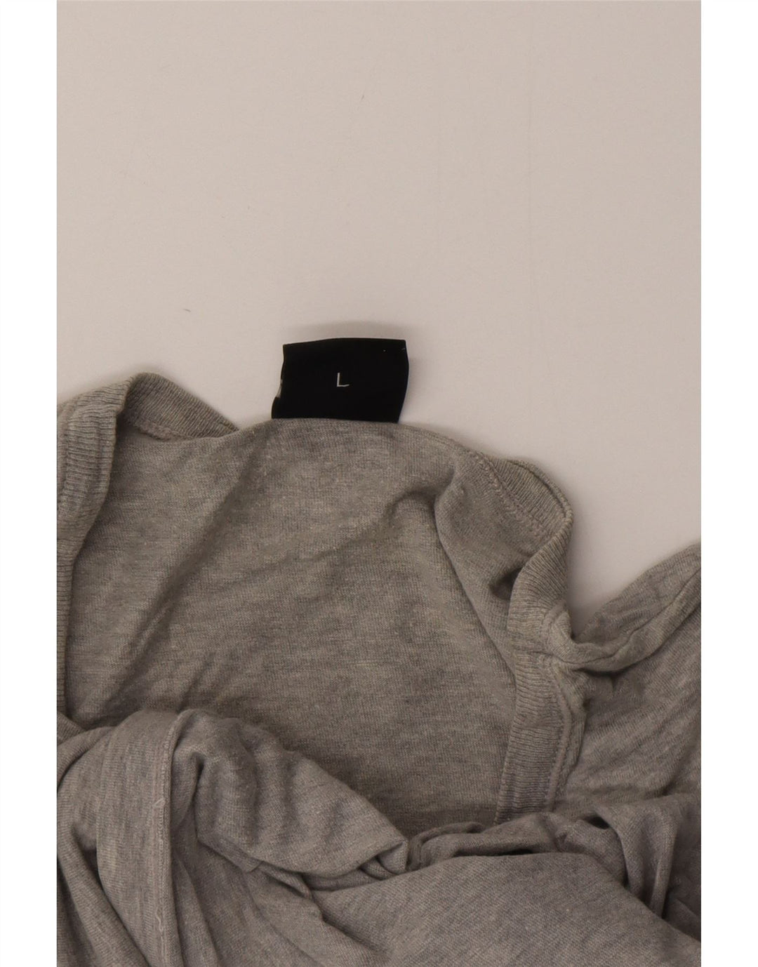 Camiseta feminina HUGO BOSS UK 16 grande algodão cinza