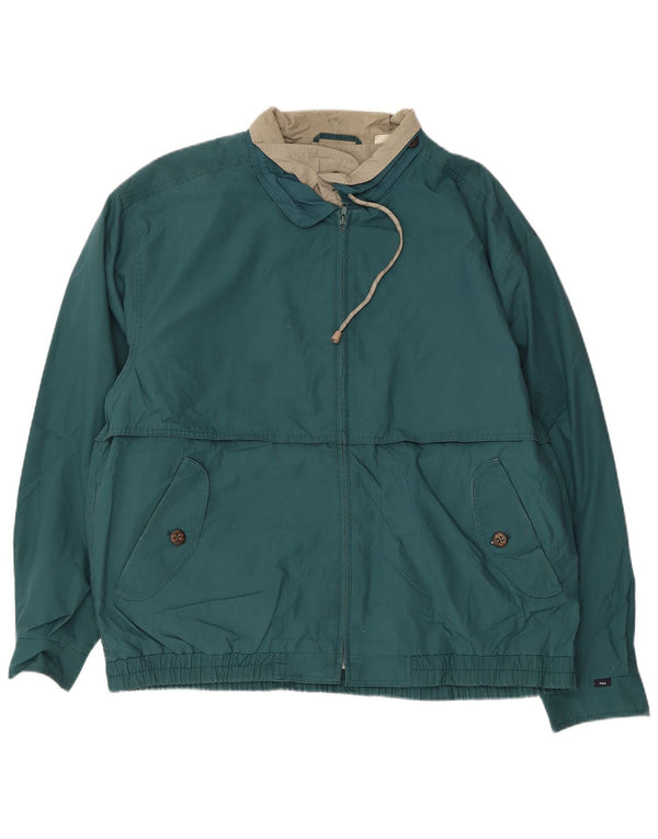 Jaqueta bomber masculina LONDON FOG de ajuste solto Reino Unido 40 verde grande