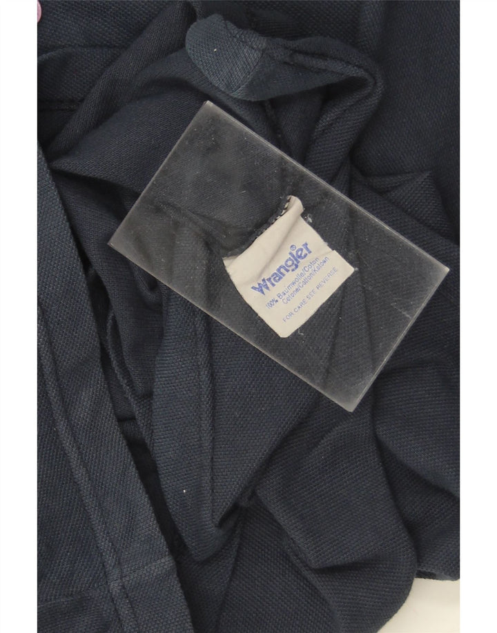 Camisa polo masculina WRANGLER XL algodão azul marinho