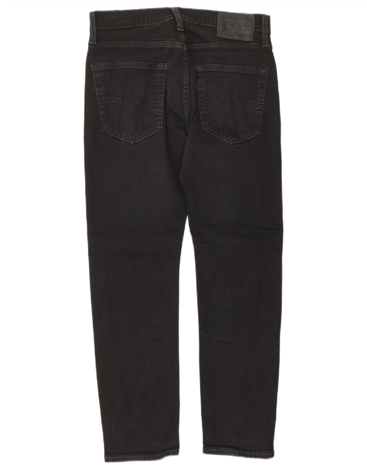 Levi's Masculino 502 Tapered Jeans W30 L30 Algodão Preto