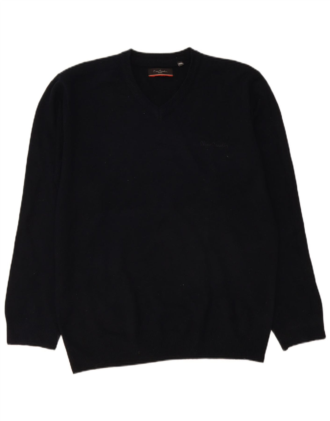 Suéter masculino Pierre Cardin com decote em V 2XL azul marinho