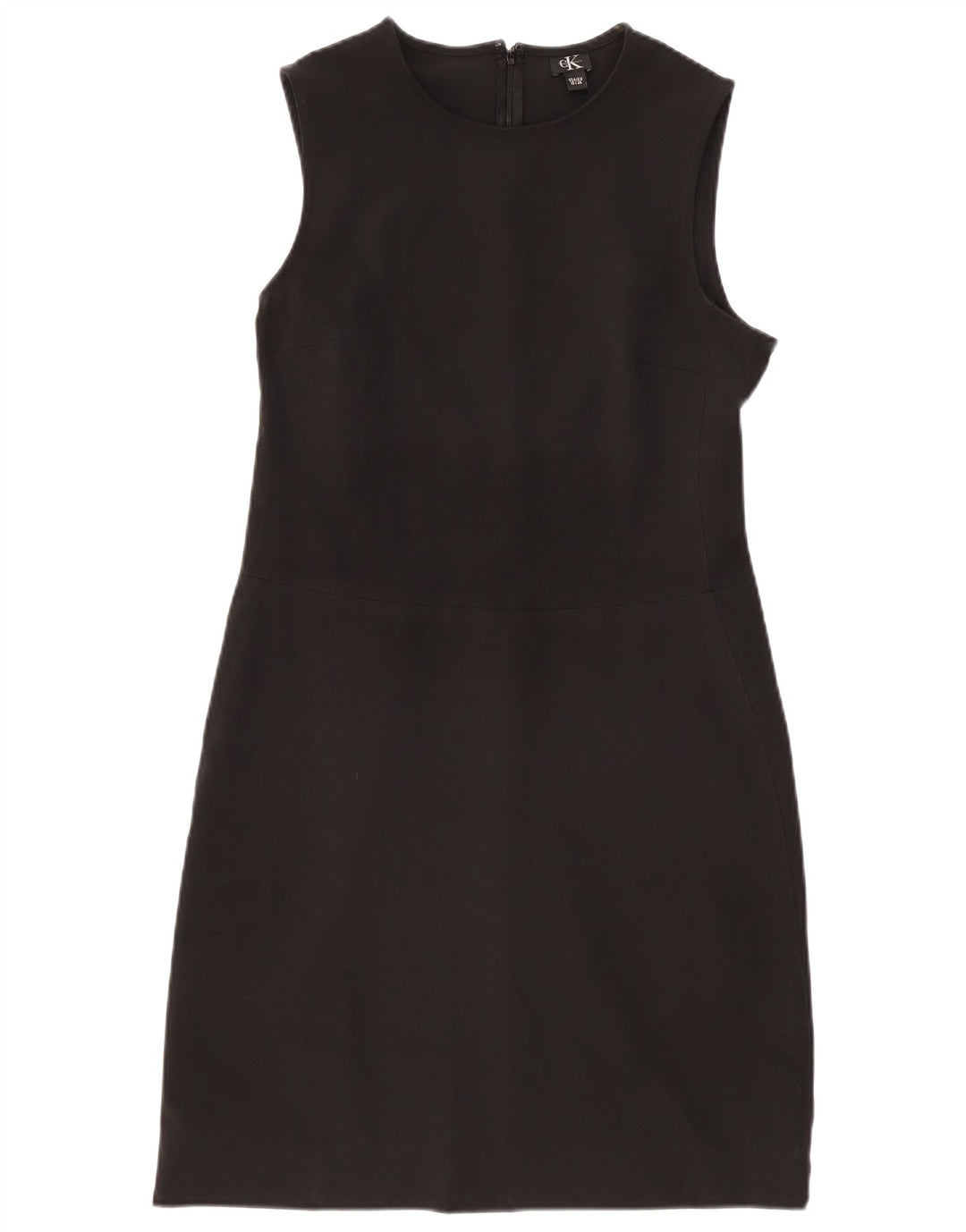 CALVIN KLEIN Vestido feminino sem mangas com bainha US 10 grande preto