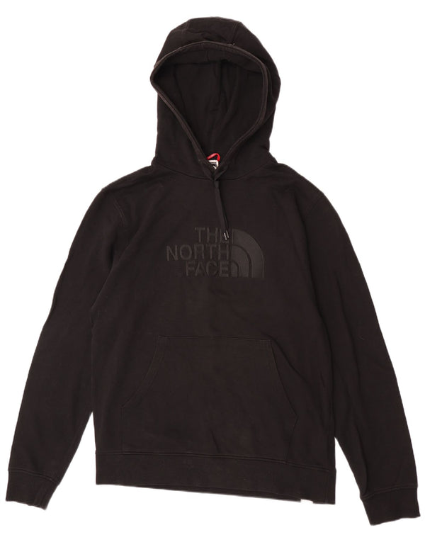 Suéter com capuz gráfico masculino The North Face grande algodão preto